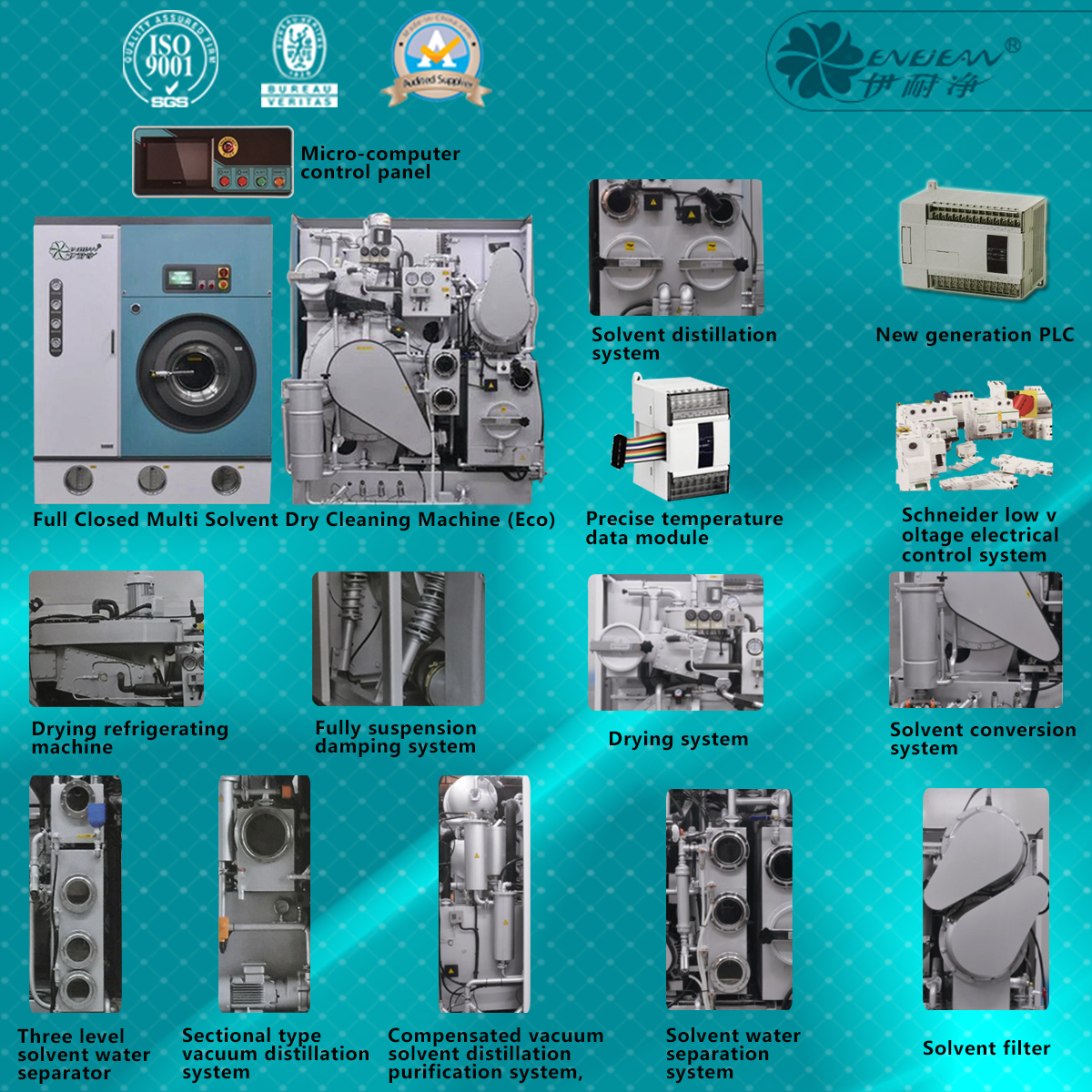 多溶劑干洗機(jī)封閉干洗機(jī)(實(shí)用型)